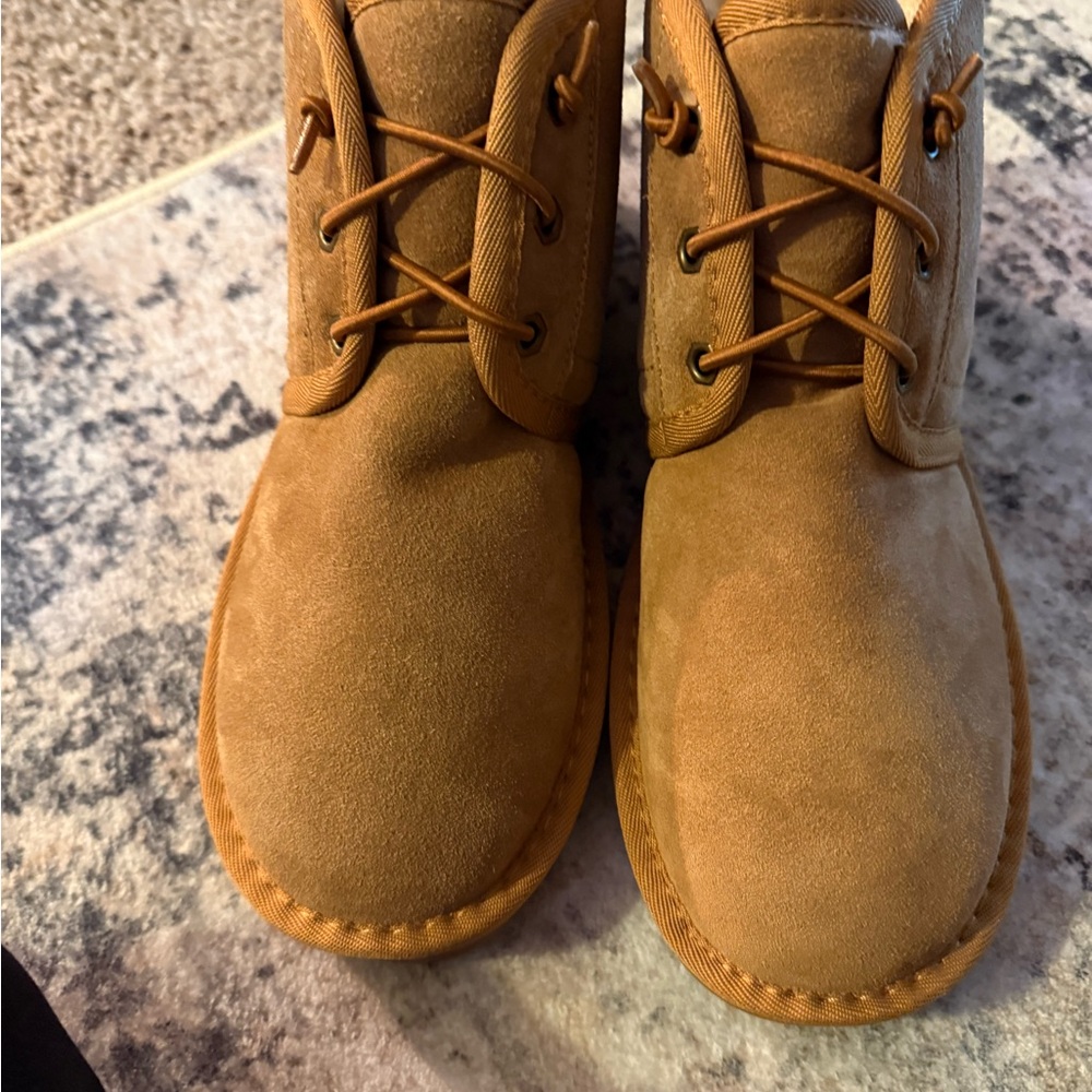 Women’s Chestnut Suede Lace-Up Ankle Boots